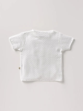 Half sleeve white t-shirt & bloomer for baby - Kidulan