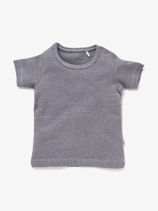 BABY BOYS STRIPED TEE & DENIM SHORTS SET - Kidulan