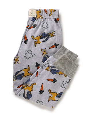 Full sleeve orange rabbit pattern in white pajama set for baby - Kidulan