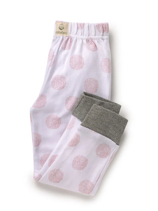 Full sleeve pink dotted pattern in white pajama set for baby - Kidulan