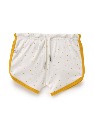 Sleeveless white & yellow jabla set for baby - Kidulan