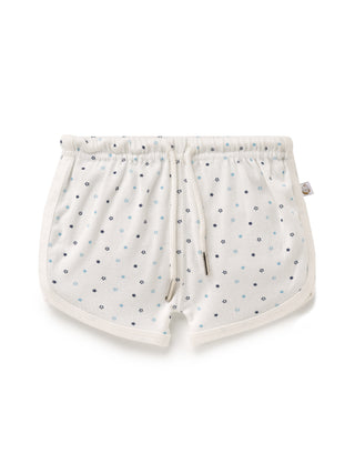 Sleeveless pure white border in white with black star pattern jabla set for baby - Kidulan