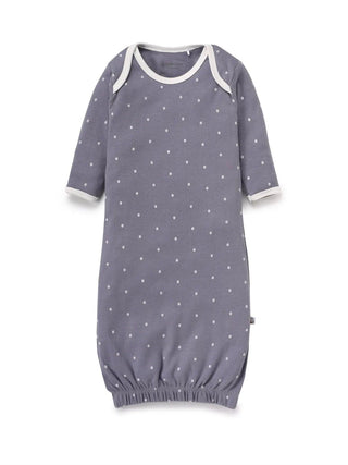 Full sleeve grey sleeping gown for baby girl