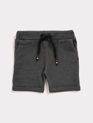 Navy blue & grey shorts combo for baby - Kidulan