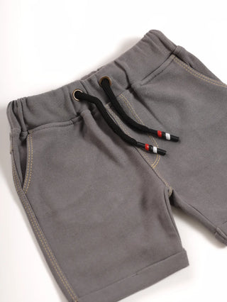 Light grey denim shorts for baby - Kidulan