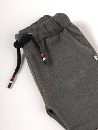 Grey denim shorts for baby boys - Kidulan