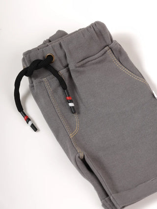 Light grey denim shorts for baby - Kidulan