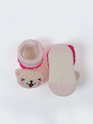 Baby Plush Rattle Socks Teddy Bear Design - Kidulan