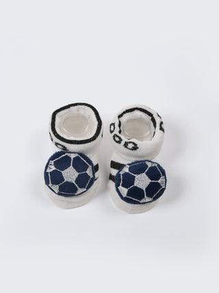 Baby Plush Rattle Socks Football & Bear Design - Kidulan