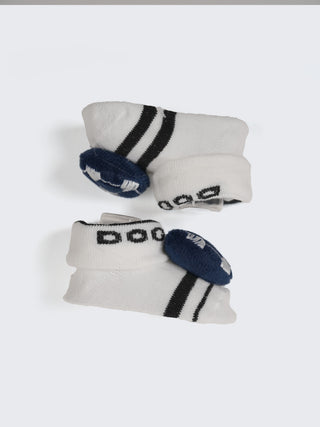 Baby Plush Rattle Socks Football & Bear Design - Kidulan