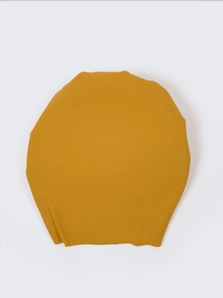 Baby Girls Turban Headwrap – Brown & Yellow - Kidulan