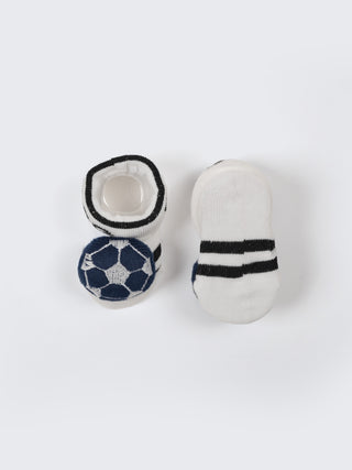 Baby Plush Rattle Socks Football & Bear Design - Kidulan