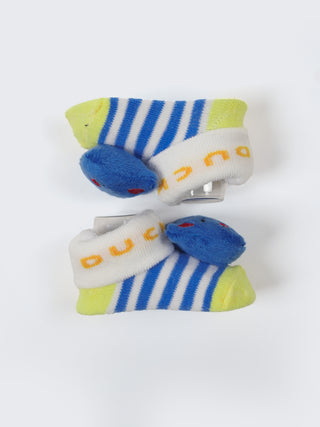 Baby Plush Rattle Socks Strawberry & Cat Design - Kidulan