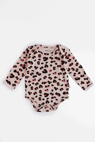 Full sleeve white, grey, pink & green bodysuits combo for baby - Kidulan