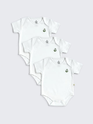 Eebabee Everyday Essential Short Sleeve Bodysuit – 3pc Set - Kidulan
