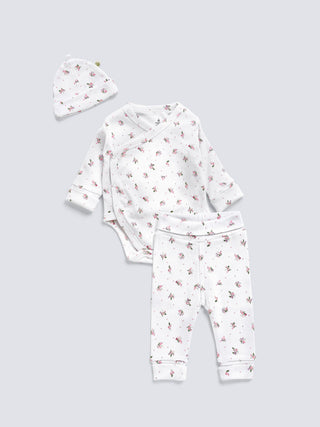 Premium Kimono Style Newborn Set – 6 - Piece Essential Combo - Kidulan