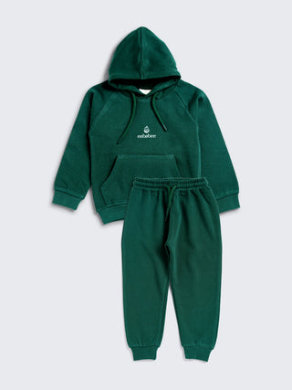 eebabee Solid Comfort Hooded Tracksuit - Forest Edition - Kidulan