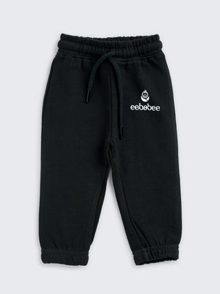 eebabee Black Lounge Pants for Boys - Kidulan
