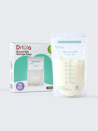 Breast Milk Storage Bags 200ml – BPA Free Breast Milk Storage Pouches (10 PCS) - Kidulan