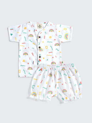 Premium 2 - Set Cotton Shirt & Shorts Combo for Baby Boys - Kidulan