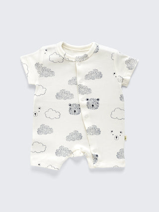 Essential Newborn Baby Kit – Pajama Set, 2 Rompers, Bear Hooded Towel & Muslin Swaddle - Kidulan