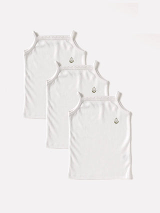 Essential Whitewear Combo – 6 - Piece Baby Girl Camisole & Bodysuit Set - Kidulan