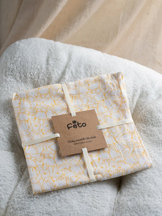 COTTON MUSLIN SWADLE WRAP - WINNIE THE POOH - Kidulan