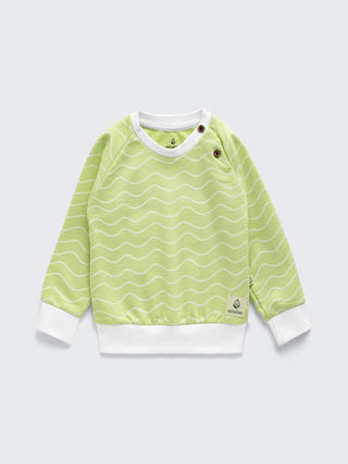 Wave Print Unisex Sweatshirt
