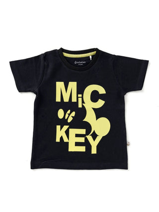 Half sleeve Light Green, Green & Black graphic t-shirt for baby - Kidulan