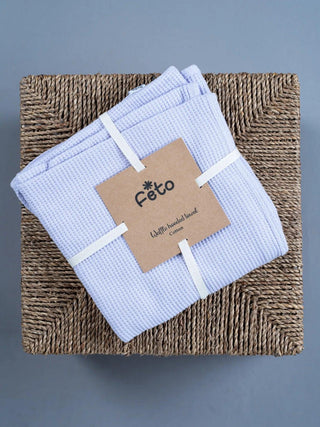 BABY WAFFLE HOODED TOWEL