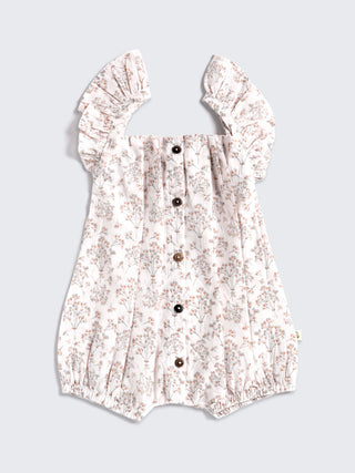Eebabee Floral Frill Romper - Soft Pink - Kidulan