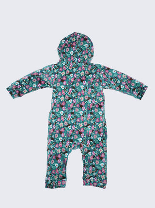 Floral Printed Hooded Full Sleeve Baby Romper - Kidulan