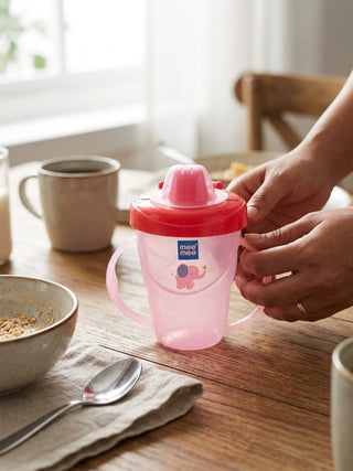 Easy Grip Baby Sipper Cup 180ml with Handles – Baby Training Cup - Kidulan