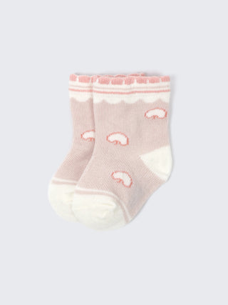 Bear & Cloud Baby Socks – 2 Pair Soft Cotton Pack - Kidulan