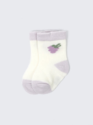 Fruit Print Baby Socks – 2 Pair Soft Cotton Pack - Kidulan