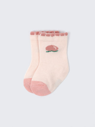 Fruit Print Baby Socks – 2 Pair Soft Cotton Pack - Kidulan