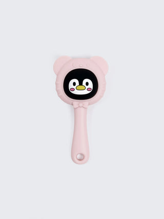 Easy Grip Silicone Pink Baby Rattle Teether – BPA Free Penguin Teething Toy for Babies - Kidulan