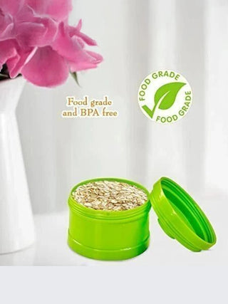 Portable Baby Food & Milk Powder Storage Container – 3 Layer Stackable Dispenser - Kidulan