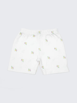 Baby Cotton Jabla & Shorts Set – Tiny Floral Print Sleeveless Baby Wear Combo (2 Sets) - Kidulan