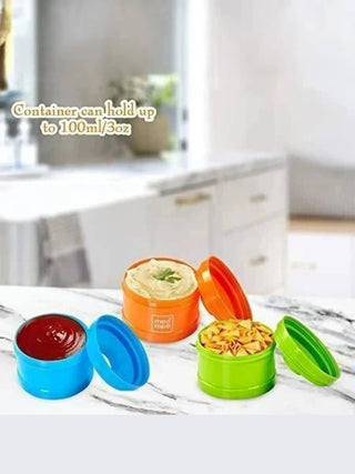 Portable Baby Food & Milk Powder Storage Container – 3 Layer Stackable Dispenser - Kidulan