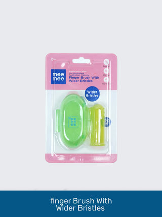 Baby Gum Cleaning Finger Brush with Storage Case (Green) - Kidulan