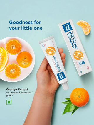 Fluoride - Free Mild Toddler Toothpaste Combo (Orange Flavor) - Kidulan