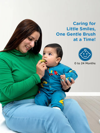 Baby Gum Cleaning Finger Brush with Storage Case (Green) - Kidulan
