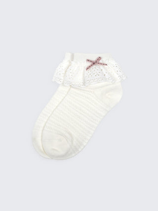 Lace Frill Baby Socks – Soft Cotton Ankle Socks for Baby Girls - Kidulan