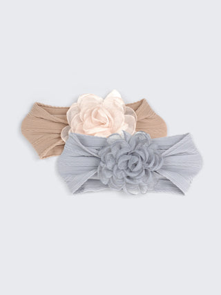 Girl Floral Bloom Baby Headband – Soft Stretch Hair Accessory - Kidulan