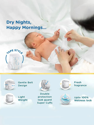 Baby Diapers – Newborn Tape Style (NB, 16 pcs) - Kidulan