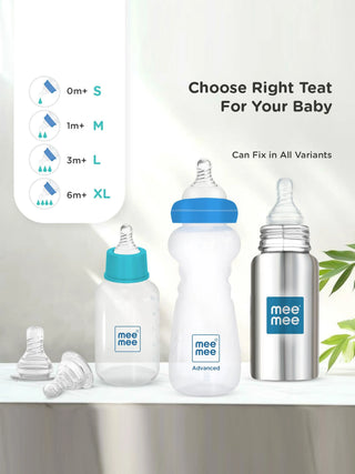 Eazy Flo Anti - Colic Silicone Feeding Teat (0m+) Soft Food Grade Nipple Pack of 2 - Kidulan