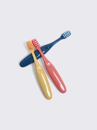 Soft Bristle Kids Toothbrush Set – Gentle Baby & Toddler Toothbrush Pack (3 Pieces) - Kidulan