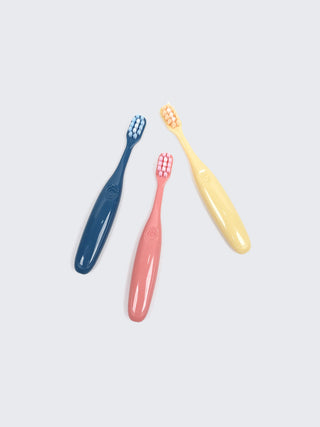 Soft Bristle Kids Toothbrush Set – Gentle Baby & Toddler Toothbrush Pack (3 Pieces) - Kidulan