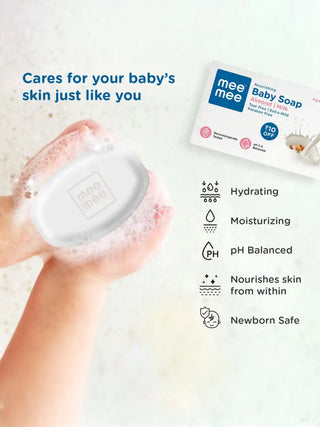 Mild & Nourishing Baby Soap with Almond & Milk Extracts (0+ Months) - Kidulan